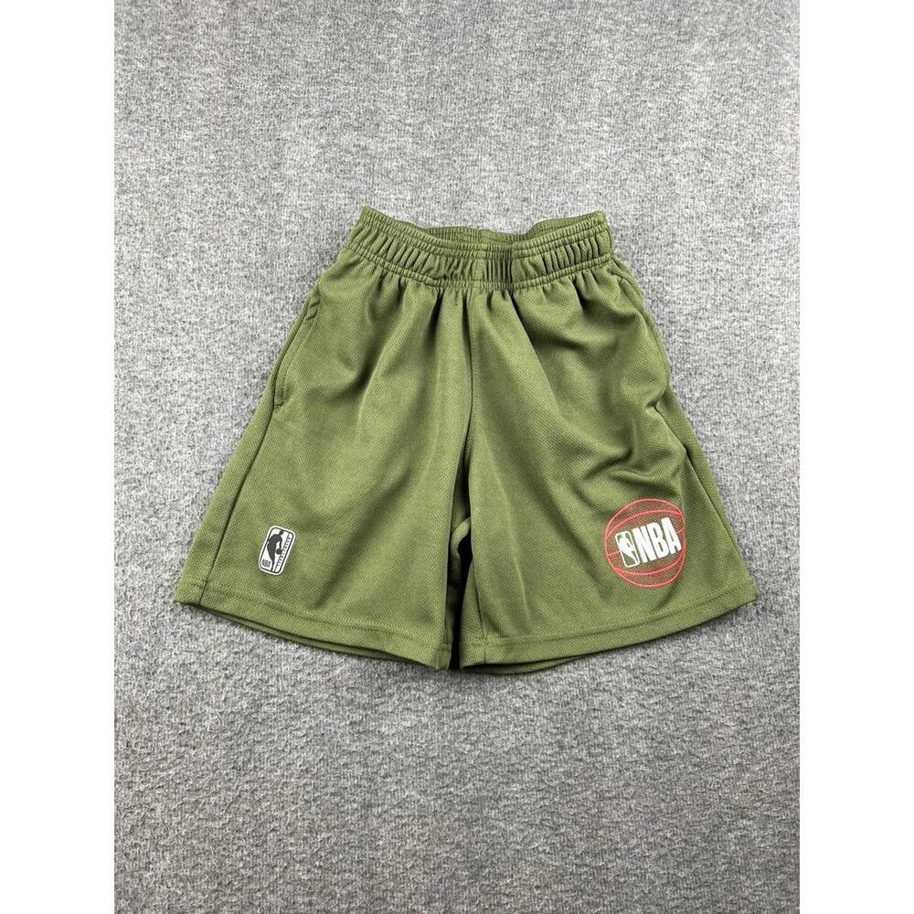 NBA Olive Green Basketball Shorts‎ Kids Size 8